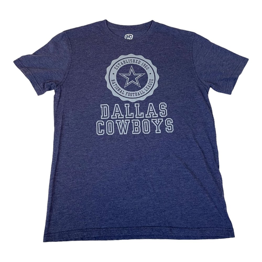 Hands High DALLAS COWBOYS Men's Short Sleeve T-Shirt Size Large Heather Blue